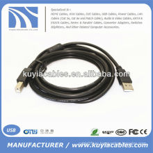 5m Negro USB a Cable de impresora para HP